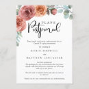 Search for change of plans wedding invitations Watercolor floral