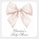 Search for white ribbon stickers Girl baby shower