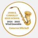 Search for wind stickers Saxophone player