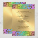 Search for rainbow quinceanera invitations Elegant