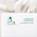 Search for peppermint candy return address labels Charlie brown