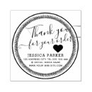 Search for thank you business stamps Round