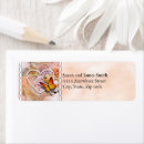 Search for butterfly design return address labels Floral