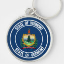 Search for vermont state rounded key rings Flag