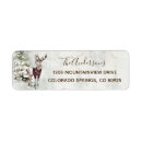 Search for snow scene return address labels Rustic