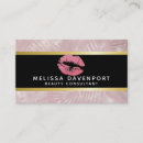 Search for lips business cards Rose gold