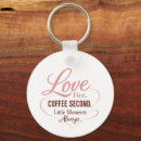 Search for love life key rings Coffee lover