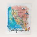 Search for california map puzzles San francisco