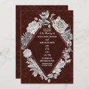 Search for burgundy flowers wedding invitations Fall