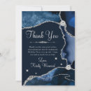 Search for navy silver thank you cards Agate