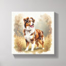 Search for aussie canvas prints Australian shepherd