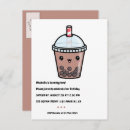 Search for kawaii birthday postcards Bubble tea