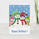 Search for snowmen christmas cards Colourful