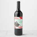 Search for funny christmas wine labels Santa