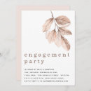 Search for leaves engagement party invitations Botanical
