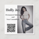 Search for permanent makeup business cards Modern
