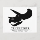 Search for dinosaur fossil postcards Triceratops