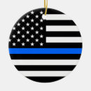Search for thin blue line christmas tree decorations Flag