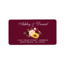 Search for winter wedding return address labels Rustic