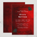 Search for blood red invitations Goth