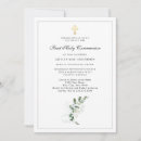 Search for greenery first communion invitations Boy