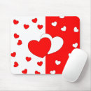 Search for two heart mousepads Red