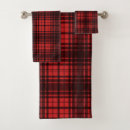 Search for red and black plaid bathroom accessories Buffalo check