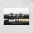 Search for managers business cards Property manager