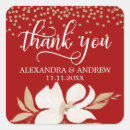 Search for gold red wedding stickers Watercolor