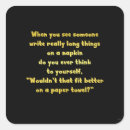 Search for paper towel stickers Joke