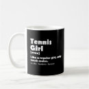 Search for tennis birthday mugs Girl