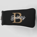 Search for black and gold golf head covers For her