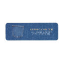 Search for denim return address labels Pattern