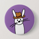 Search for white rabbit badges Illustration