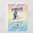 Search for pastel graduation invitations Rainbow
