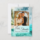 Search for tropical wedding thank you cards Love and thanks