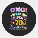 Search for 70 birthday stickers 0 years