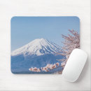 Search for spring cherry blossom mousepads Lake kawaguchi