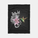 Search for hummingbird flowers blankets Elegant
