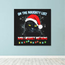 Search for funny christmas art Black cat