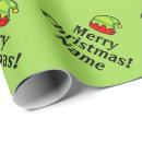 Search for elf hat wrapping paper Green