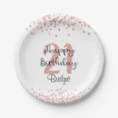 Search for happy birthday glitter plates Chic
