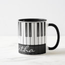 Search for piano design mugs Keyboard