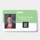 Search for green id badges Employee