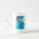 Search for blue hand mugs Watercolor