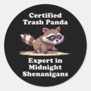 Search for funny racoon stickers Cute