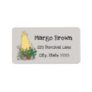 Search for flower garden return address labels Hand drawn