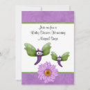 Search for dragonfly baby shower invitations Purple