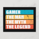 Search for the myth postcards Man myth legend