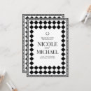 Search for black white pattern invitations Classic